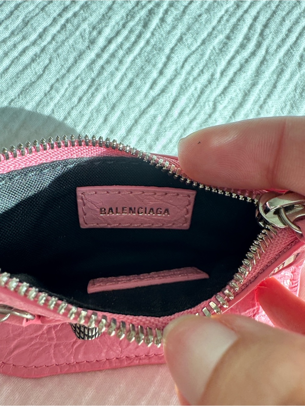 Balenciaga Pink Wristlet Coin Pouch - Picture 3 of 6